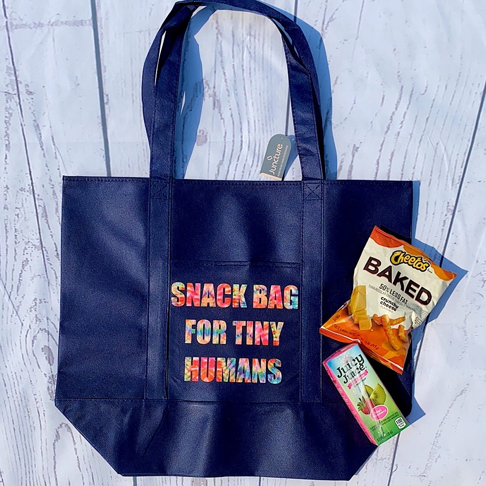 Snack bag for tiny humans tote bag